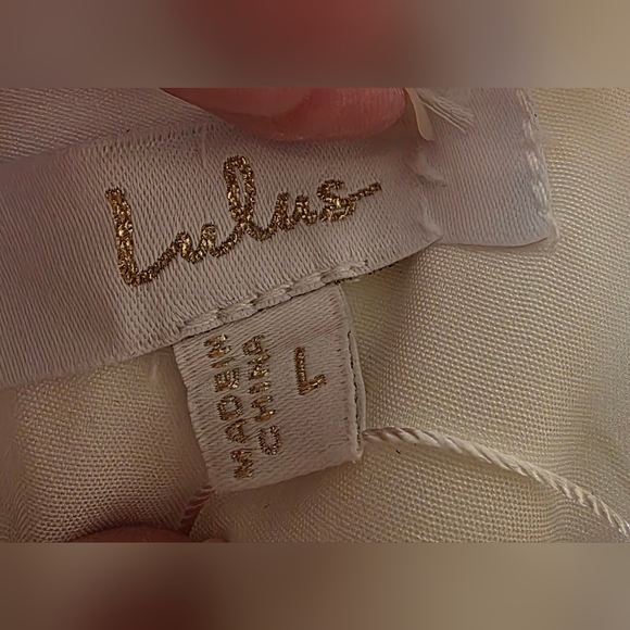 Lulus Immaculate Romance White Sheer Organza Long Sleeve Maxi Wedding Gown Large - Picture 10 of 12